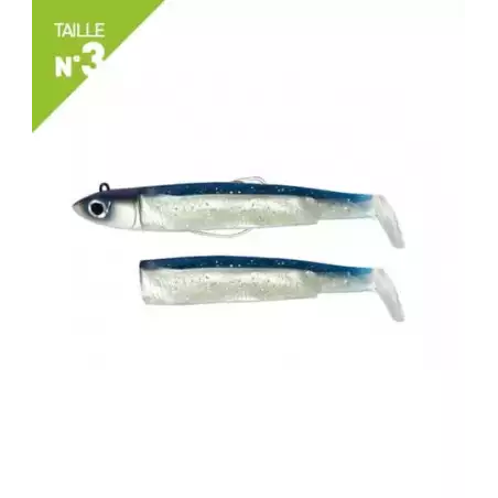 LEURRES FIIISH COMBO OFF SHORE 25GR BLACK MINNOW TAILLE 3 120 BLEU