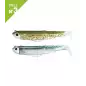 LEURRES FIIISH DOUBLE COMBO SHORE 12GR BLACK MINNOW TAILLE 3 120 KAKI PAILLETTE / GHOST MINNOW