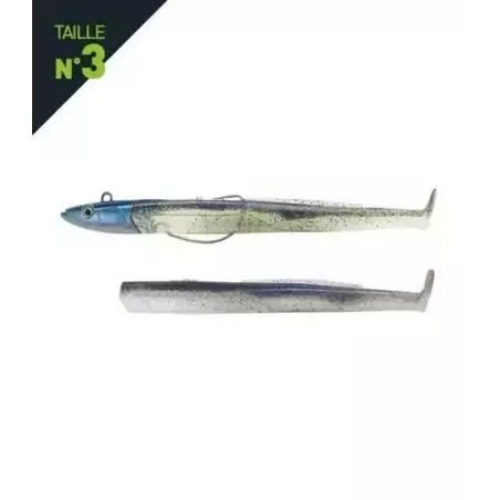 LEURRES FIIISH COMBO OFF SHORE 40G BLACK EEL TAILLE 3 150 ELECTRIC BLUE