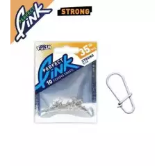 AGRAPHES FIIISH PERFECT LINK STRONG 35Lb/16kg ( sachet de 10 )