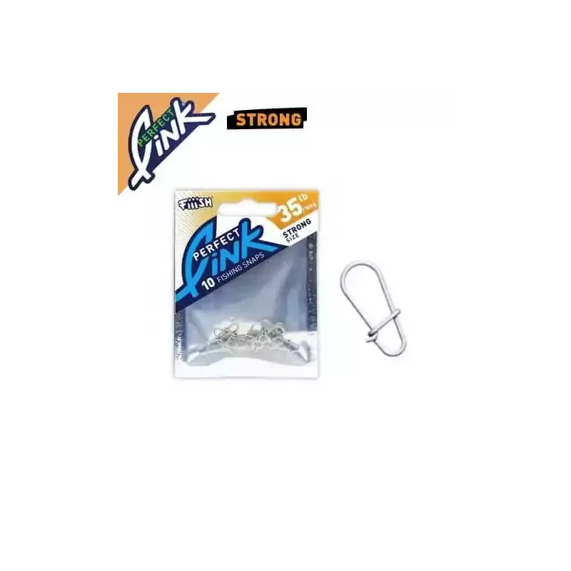 AGRAPHES FIIISH PERFECT LINK STRONG 35Lb/16kg ( sachet de 10 )