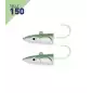 2 TETES PLOMBEES DEEP FIIISH CRAZY SAND EEL TAILLE 150 30G VERT NACRE