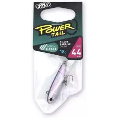 LEURRES FIIISH POWERTAIL 18G SILVER SARDINE TAILLE 44 PLOMB X-FAST ACTION