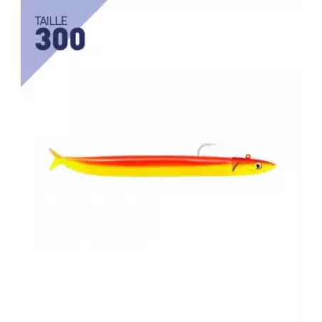 LEURRES FIIISH SIMPLE COMBO OFF SHORE 160GR CRAZY SAND EEL TAILLE 300 MANGO JUICE