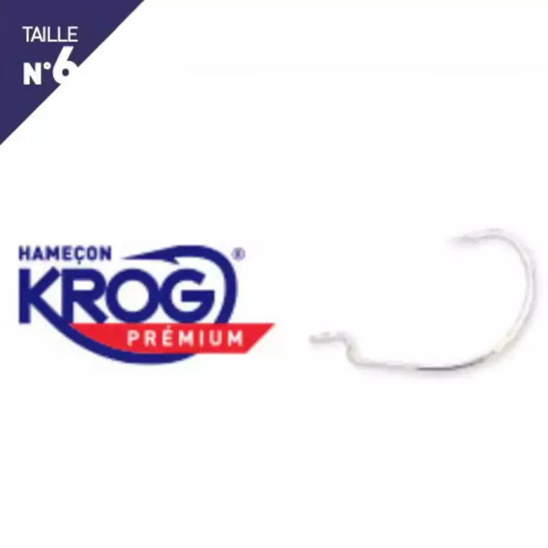 2 hameçons krog Premium FIIISH By VMC Taille 6