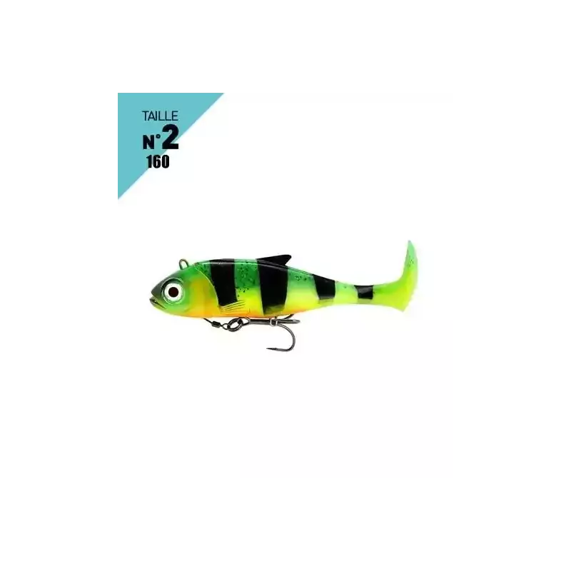 LEURRES FIIISH BLASTER SHAD TAILLE 160 53GR FIRE TIGER