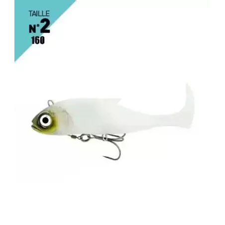 LEURRES FIIISH BLASTER SHAD TAILLE 160 53GR WHITE COCO