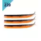 3 CORPS LEURRES FIIISH CRAZY SAND EEL TAILLE 220 DARK EEL