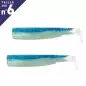 2 CORPS LEURRES FIIISH BLACK MINNOW TAILLE 6 200 SHINY BLUE