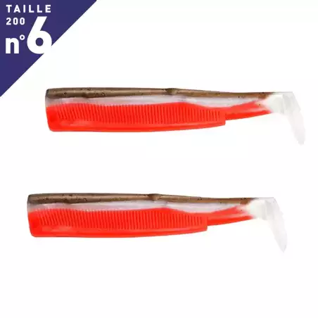 2 CORPS LEURRES FIIISH BLACK MINNOW TAILLE 6 200 RED DISTRICT