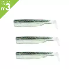 3 CORPS LEURRES FIIISH BLACK MINNOW TAILLE 3 120 GHOST