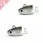 2 TÊTES PLOMBÉES X-DEEP LEURRES FIIISH BLACK MINNOW TAILLE 1 12G