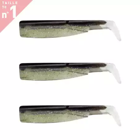 4 CORPS LEURRES FIIISH BLACK MINNOW TAILLE 1 70 SEXY BROWN