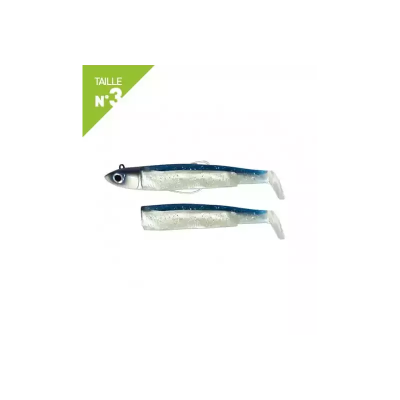 LEURRES FIIISH COMBO OFF SHORE 25GR BLACK MINNOW TAILLE 3 120 BLEU