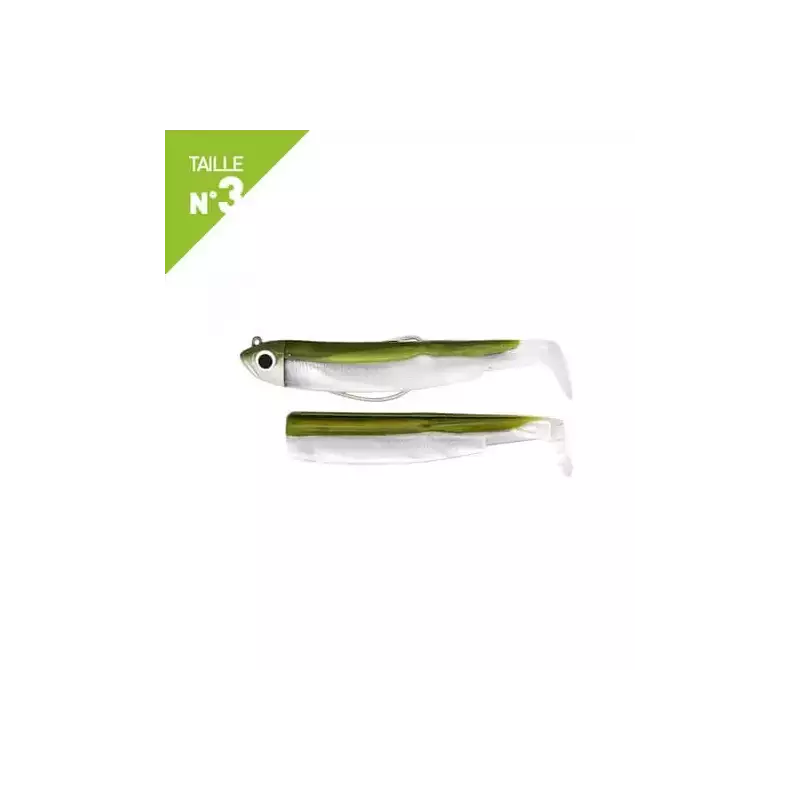 LEURRES FIIISH COMBO SHORE 12GR BLACK MINNOW 120 KAKI